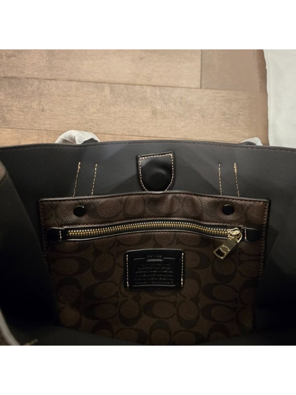 COACH Relay Tote Bag in Signature Canvas with Coach Graphics Women CY806 - Picture 6 of 9